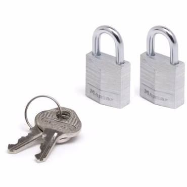 Master Lock 2 Vorhängeschlösser 3-Stift-Zyl. 20mm 9120EURTCC