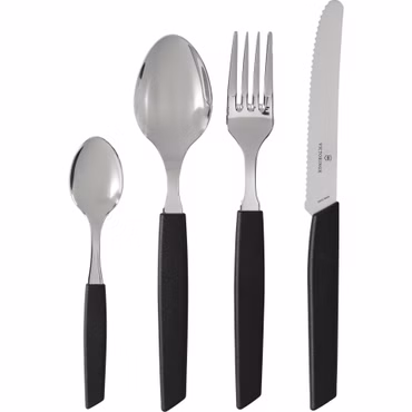 Victorinox Swiss Modern Besteck-Set 24 tlg. Schwarz