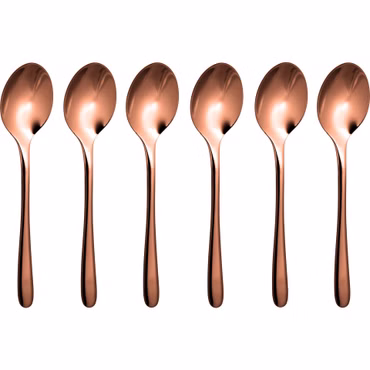 Sambonet Taste PVD 6 Cucchiaini Moka Rame Lucido