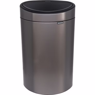 Brabantia Mülleimer Touch Bin New,recycle, 23+10 L Platinum