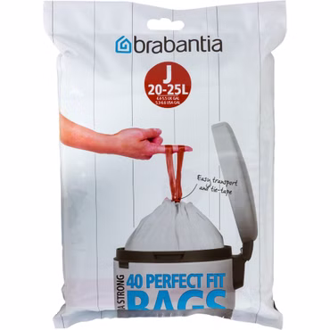 Brabantia PerfectFit Müllbeutel Typ J 20-25 L, 40 Stck