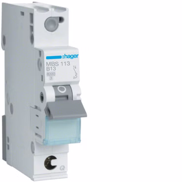 Hager Leitungsschutzschalter MBS113 1polig 6kA B-13A Quick Connect 1M