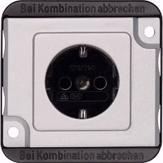 Merten SCHUKO-Steckdose MEG2300-7060 mattsilber m.BRS Steckklemmen PANZER