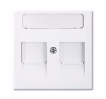 BJ balance SI Abdeckung für 1800-914 2 Modular-Jack-Einsätze alpinweiß