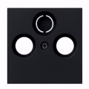 GIRA 0869005 Abdeckung Koaxial-Antennen- steckdose System 55 Schwarz matt (lack.)