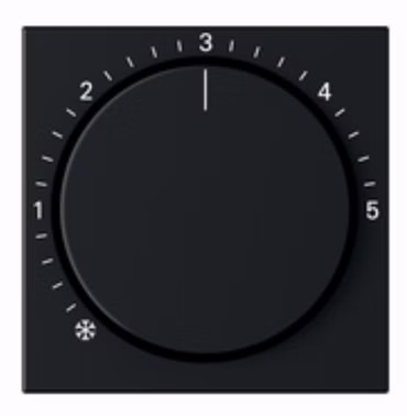 GIRA 2706005 Abdeckung Raumtemperatur- regler System 55 Schwarz matt (lackiert)