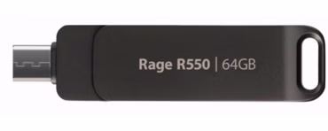 Rage R550 64GB (schwarz, USB-A und USB-C 3.2 Gen 1)