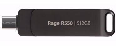 Rage R550 512GB (schwarz, USB-A und USB-C 3.2 Gen 1)