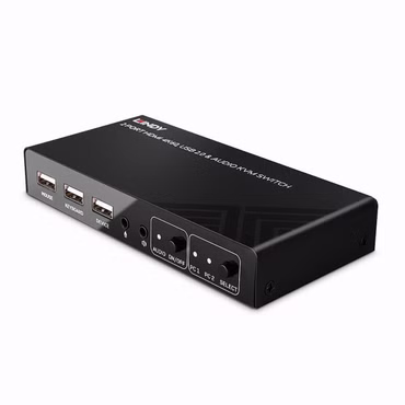 2 Port KVM Switch HDMI 4K60, USB 2.0 & Audio