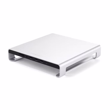 Satechi Aluminum Monitor Stand Hub for iMac silver