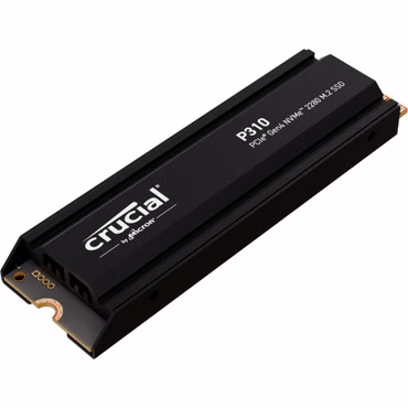 Crucial P310 Gen4 2280 1TB NVMe PCIe M.2 SSD mit heatsink