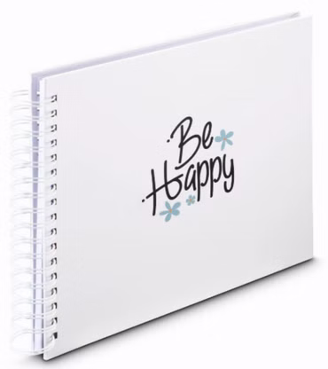 Hama Good Things Spiral 28x24 50 weiße Seiten Happy 7717