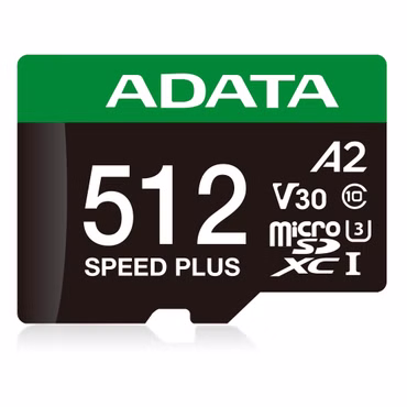 SPEED PLUS microSDXC 512 GB (UHS-I U3, Class 10, V30, A2)