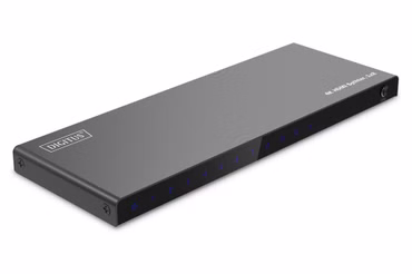 4K HDMI Splitter, 1x8 (schwarz, mit Downscaler)