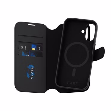 PanzerGlass CARE Tango Wallet Case MagSafe iPhone 16 schwarz