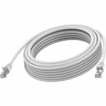 VISION Professional installationstaugliches Ethernet-Netzwerkkabel - 30 JAHRE GARANTIE - RJ-45 (M) zu RJ-45 (M) - STP - CAT 6A - 10 Gbps - 24 AWG - mit Knickschutz - 3 m - Weiß