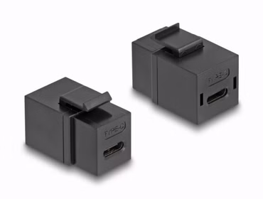 Delock Keystone Modul USB 2.0 Type-C Buchse zu Buchse schwarz