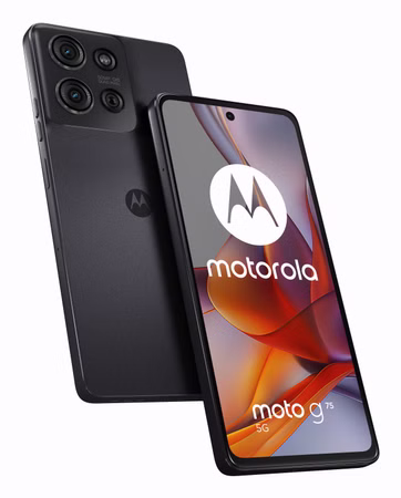 Motorola Moto G75 - Business Edition - 5G Smartphone - Dual-SIM - RAM 8 GB / Interner Speicher 128 GB - microSD slot - LCD-Anzeige - 6.78" - 2388 x 1080 Pixel (120 Hz) - Triple-Kamera 50 MP, 8 MP - front camera 16 MP - Charcoal Grey