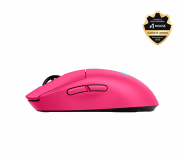 Logitech G PRO 2 - Maus - Gaming - rechts- und linkshändig - optisch - 8 Tasten - kabellos, kabelgebunden - 2.4 GHz, USB - USB Logitech LIGHTSPEED Empfänger - pink