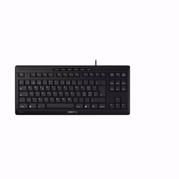 CHERRY TAS STREAM KEYBOARD TKL Corded CH-Layout schwarz