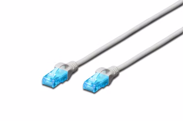 DIGITUS Patchkabel Cat5e U/UTP 2xRJ45 0,50m CCA grau Hebels. Polybeutel
