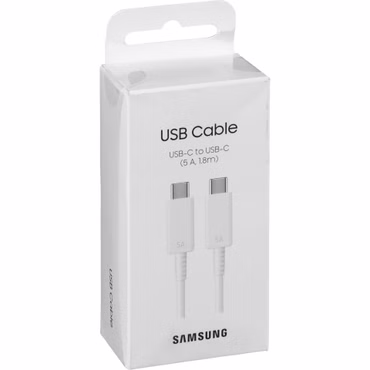 Samsung USB-C zu USB-C Kabel EP-DX510 (5A) 1,8m White - bulk