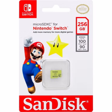 SanDisk MicroSDXC 100MB 256GB Nintendo SDSQXAO-256G-GNCZN