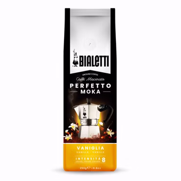 Bialetti Perfetto Moka vaniglia gemahlen 250 g