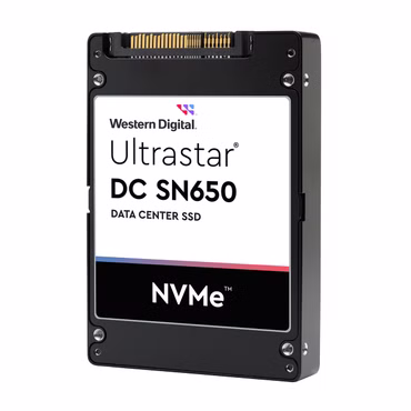 M.2 2.5Zoll WESTERN DIGITAL Ultrastar DC SN650 SSD U.3 15MM 7680GB 6.4cm PCIe TLC RI-1DW/D BICS5 ISE