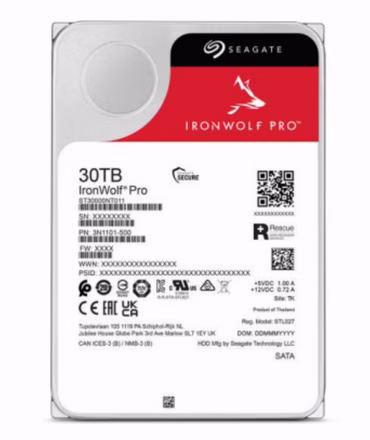 IronWolf Pro 30 TB (SATA 6 Gb/s, 3,5")