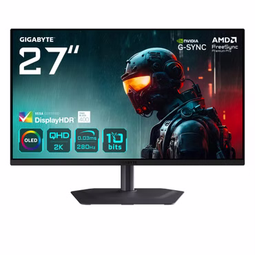 MO27Q2A QD-OLED (68.6 cm (27 Zoll), schwarz/grau, QHD, KVM, FreeSync Premium Pro, G-Sync-kompatibel, 280Hz Panel)