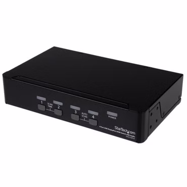 StarTech.com 4 Port DisplayPort USB KVM Switch mit Audio - DisplayPort Desktop KVM Umschalter mit USB Hub - 4xUSB Buchse 4xDP Buchse - KVM-/Audio-/USB-Switch - 4 x KVM/Audio/USB - 1 lokaler Benutzer - Desktop - für P/N: DP4N1USB6, IM12D1500