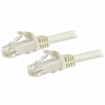 StarTech.com 3m Cat6 UTP RJ45 Gigabit Patchkabel Snagless - Cat 6 Netzwerkkabel mit Schutzmanschette - Cat.6 Patch-Kabel - Weiß - Patch-Kabel - RJ-45 (M) zu RJ-45 (M) - 3 m - UTP - CAT 6 - geformt, ohne Haken - weiß