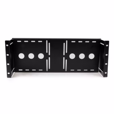 StarTech.com Universal LCD Monitor Vesa Halterung für 19" Serverschrank / Rack - Befestigungskit - für LCD-Display - fester, kaltgepresster Stahl - Schwarz - Bildschirmgröße: 48.3 cm (19") - für P/N: CABSCRWS1224, RK2433BKM, RK2537BKM, RK32