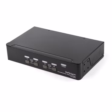 StarTech.com 4 Port DisplayPort KVM Switch - DisplayPort 1.2 KVM - 4K 60Hz - DisplayPort Switch - DisplayPort Umschaltbox - USB KVM Switch - KVM-/Audio-Switch - 4 x KVM/Audio - 1 lokaler Benutzer - Desktop - AC 100 - 240 V