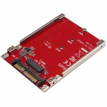 StarTech.com M.2 auf U.2 Adapter - für 1x M.2 NVMe SSD - U.2 (SFF-8639) Host Interface - SSD M.2 - NVME M.2 SSD - M.2 PCIe SSD - M.2 Drive - Schnittstellenadapter - M.2 - M.2 Card - U.2 - Rot