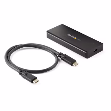 StarTech.com M2E1BRU31C M.2 NVMe PCIe SSD-Gehäuse (IP67 , robust, USB 3.1 Gen 2 (10 Gbit/s) USB-C) - Speichergehäuse - M.2 - M.2 Card - USB 3.2 (Gen 2) - Schwarz - für P/N: PEXUSB321C