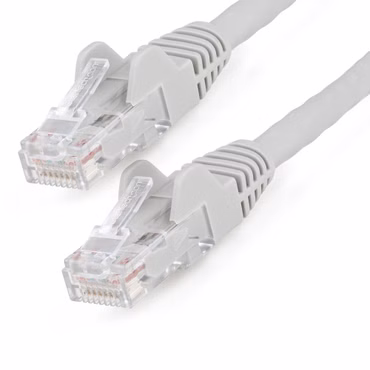 StarTech.com 15m Netzwerkkabel CAT6 - LSZH(weniger Rauch, Halogenfrei) - 10Gbit 650MHz 100W POE RJ45 U/UTP LAN-Patch Kabel - Grau, ETL Zertifizierung, 24AWG, Installationskabel (N6LPATCH15MGR) - Patch-Kabel - RJ-45 (M) zu RJ-45 (M) - 15 m -