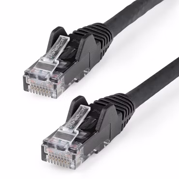 StarTech.com 5m Netzwerkkabel CAT6 - LSZH (Low Smoke Zero Halogen) - 10 Gigabit 650MHz 100W PoE RJ45 10GbE UTP Lan Kabel - Schwarz, CAT 6, ETL Zertifizierung, 24AWG (N6LPATCH5MBK) - Patch-Kabel - RJ-45 (M) zu RJ-45 (M) - 5 m - 6 mm - UTP -