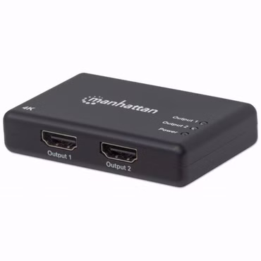 MANHATTAN 4K 2-Port HDMI-Splitter 4K@30Hz Netzteil schwarz