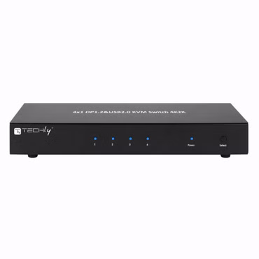 Techly KVM Switch, 4 Port, Display Port 1.2