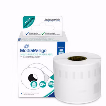 MediaRange Papieretiketten komp. Dymo 54x101mm 220 Stk.sw/ws