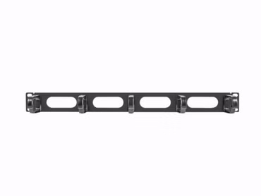 LANBERG Kabelführungspanel 19" 5 Ringe 1U Typ B schwarz