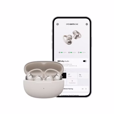 SHOKZ OpenDots ONE Kopfhörer Kabellos Ohr-Clip Anrufe/Musik/Sport/Alltag Bluetooth Grau