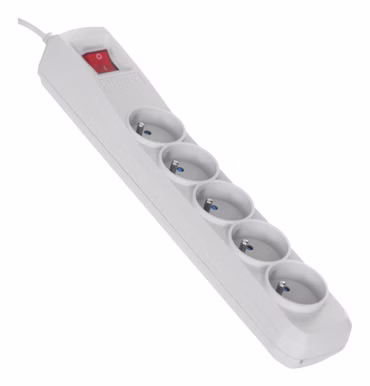 Activejet ACP-5GN 5M SZ Verlängerungskabel 5 AC-Ausgänge Indoor Grau