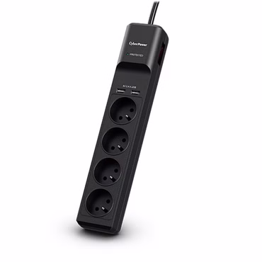 CyberPower Tracer III P0420SUD0-FR Spannungsschutz Schwarz 4 AC-Ausgänge 200 - 250 V 1 8 m