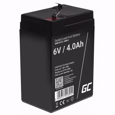 Green Cell AGM15 USV-Batterie Plombierte Bleisäure (VRLA) 6 V 4 Ah