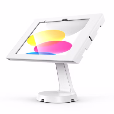 Compulocks Apex - Aufstellung - freiliegende Front-/Rückkamera und Sensoren - für Tablett - Metall - weiß - Schreibtisch - für Apple iPad A16 Wi-Fi, A16 Wi-Fi + Cellular