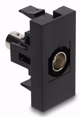 Delock Easy 45 Modul BNC Buchse zu BNC Buchse schwarz