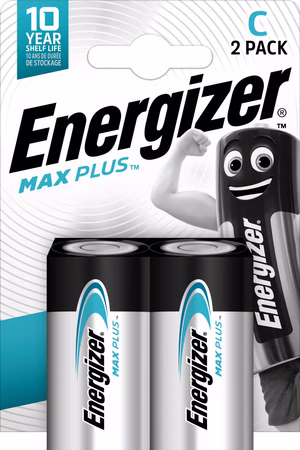 Batterie Alkaline, Baby, C, LR14, 1.5V Max Plus, Retail Blister (2-Pack)
